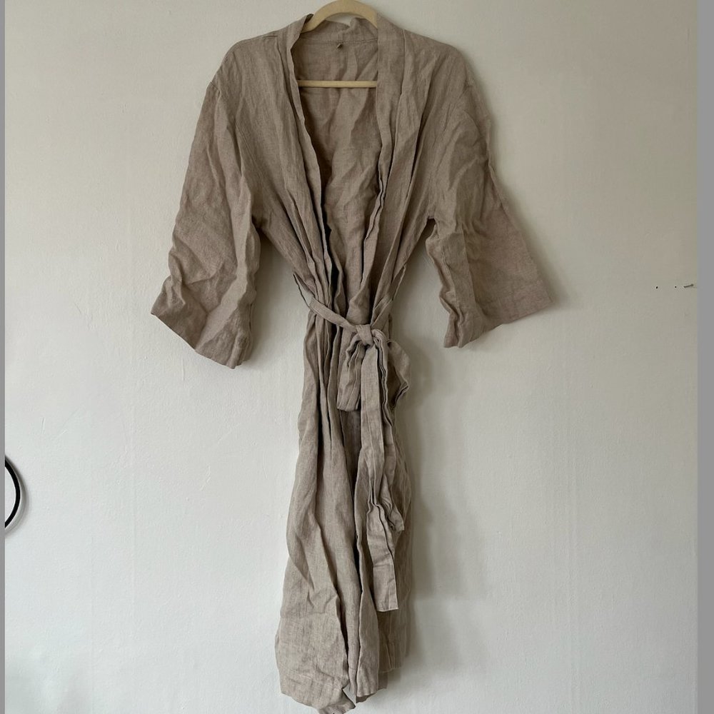 Linen Housecoat from Sunja Link